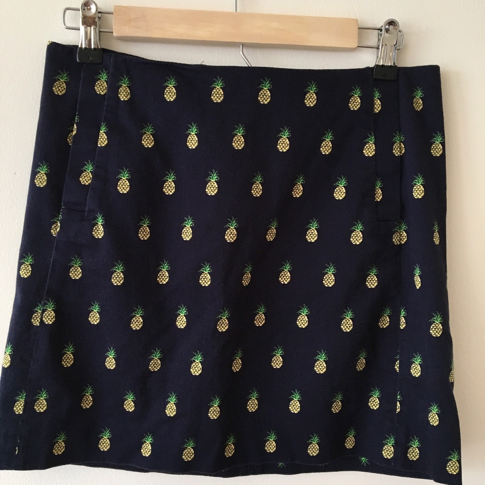 J Crew Factory Pineapple Print Skirt